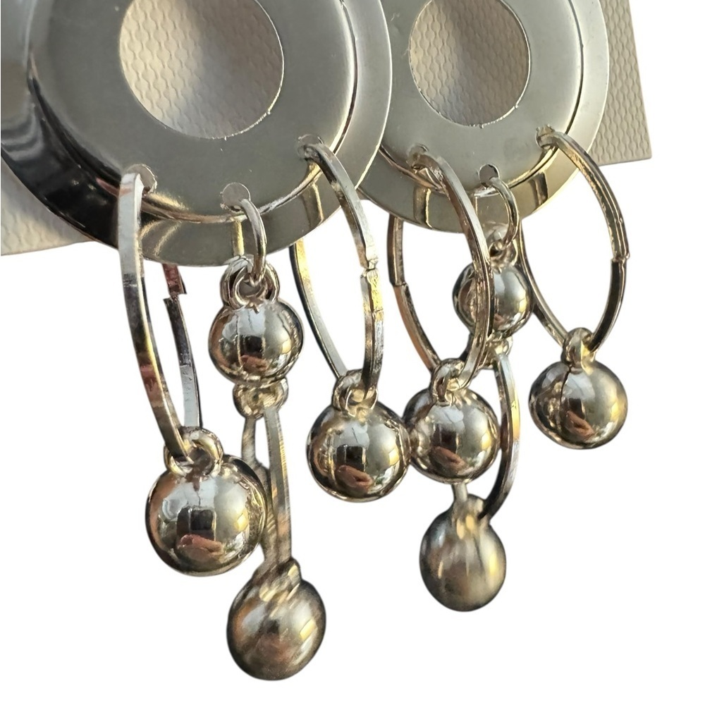 5/$25 NWT Fashion Silver Dangle Earrings - Picture 2 of 4